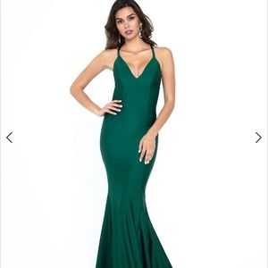 Atria 6305H prom dress hunters green